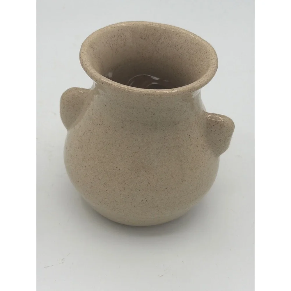 Vintage Peter Petrie Signed Studio Art Pottery Face Egg Separator Its Snot A Mug